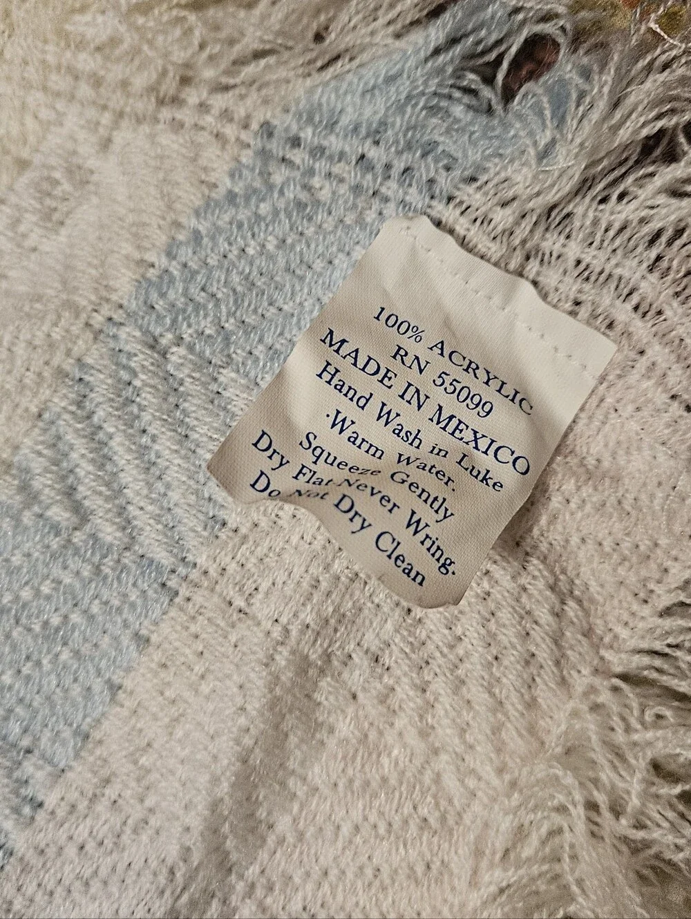 Pastel White Pink Yellow Blue Baby Blanket